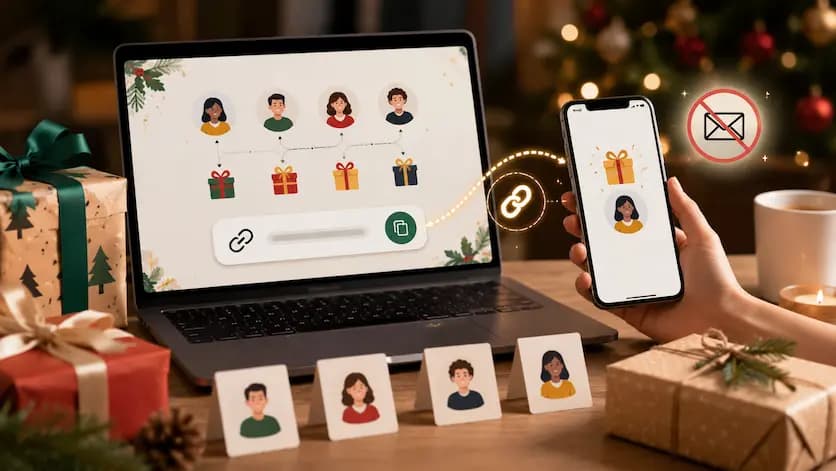 Amigo invisível: sorteio gratuito e sem registro