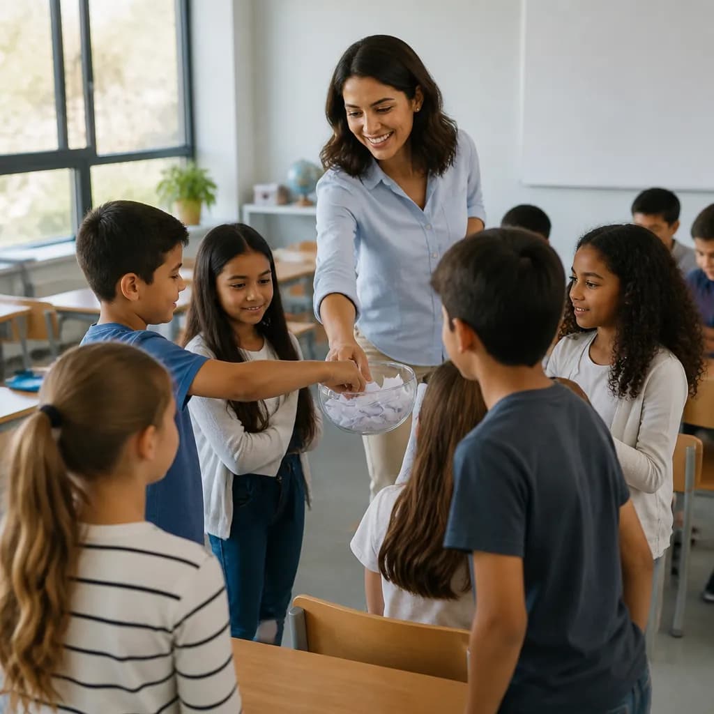 Free Random Group Generator for Classrooms