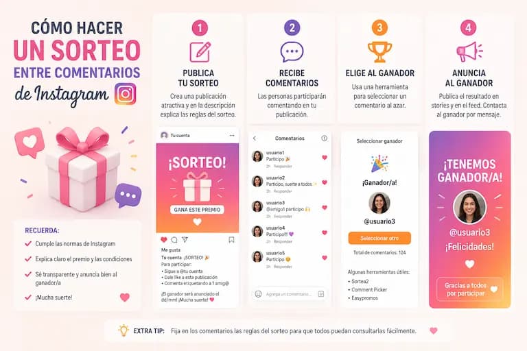 Cómo hacer un sorteo entre comentarios de Instagram